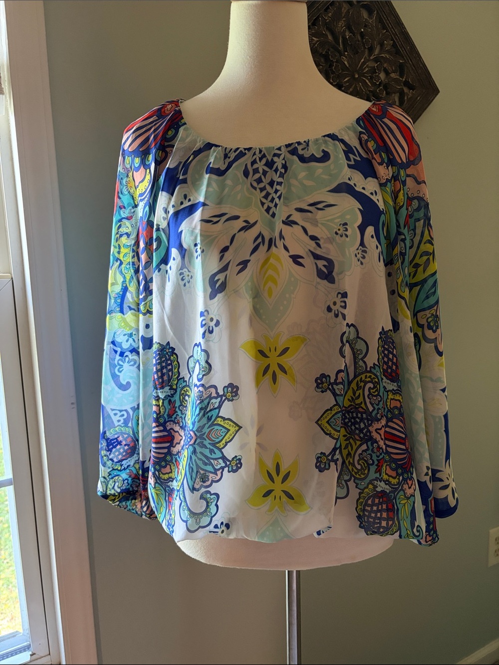 Women’s Printed Blouse - Blue Multi